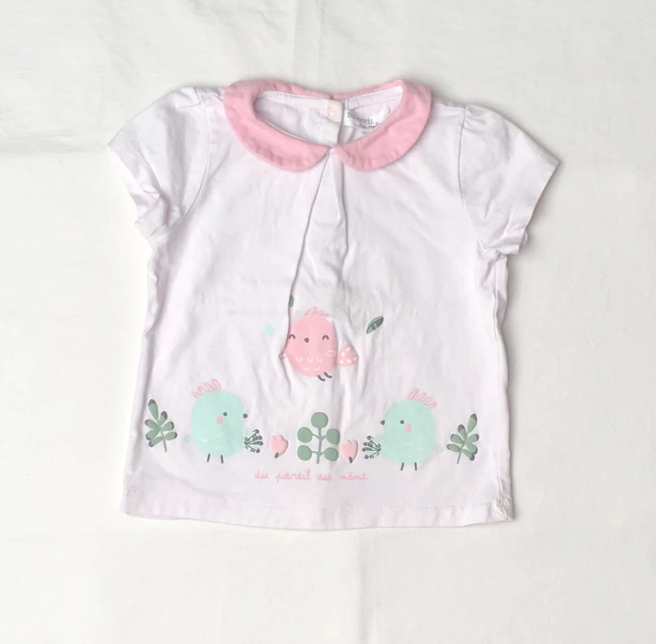 Lote de mangas curtas DPAM 12 meses: 1 body e 1 camiseta – photo 7